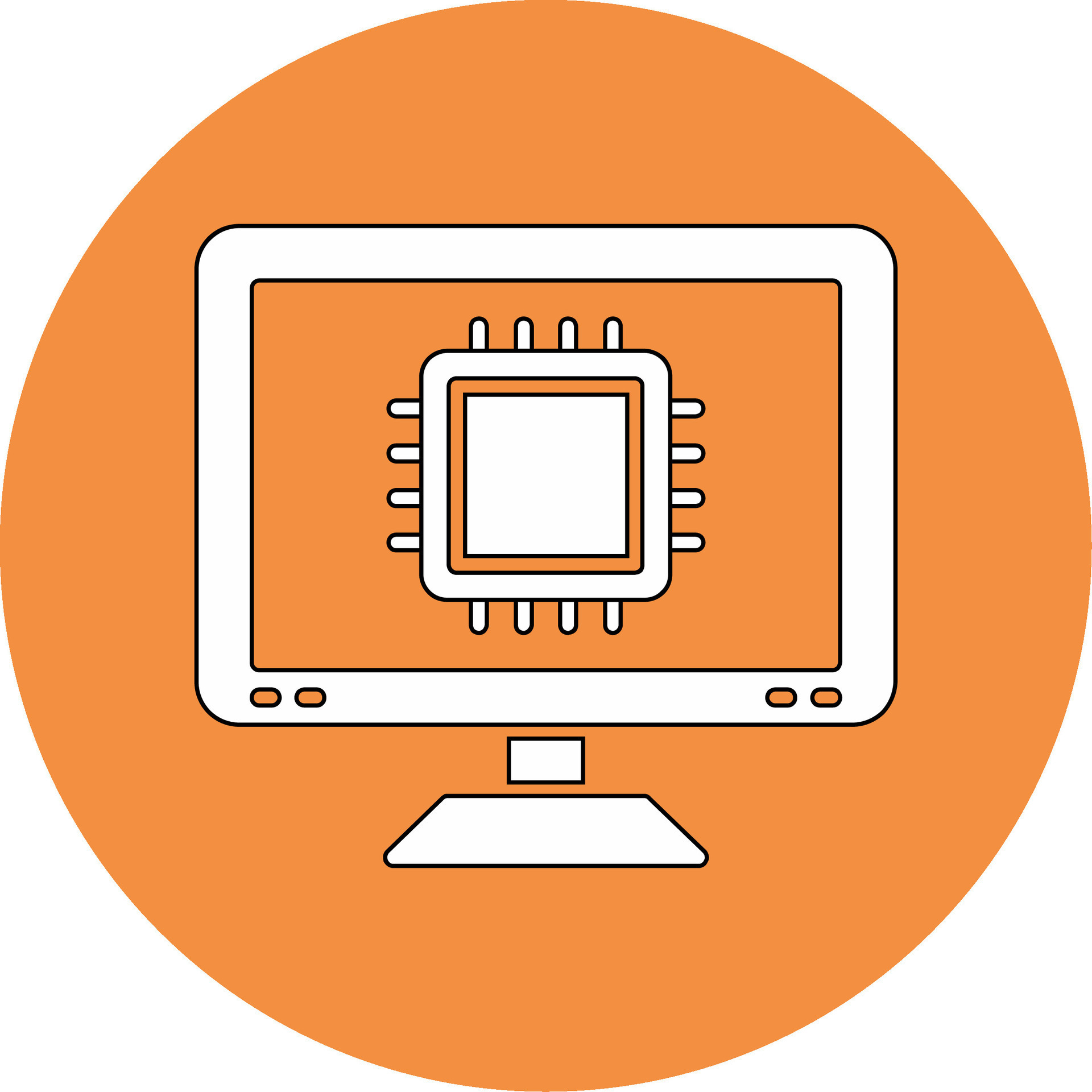 Processor Vector Icon 36957460 Vector Art at Vecteezy