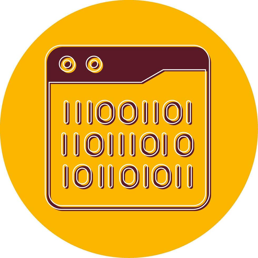 Binary Code Vector Icon