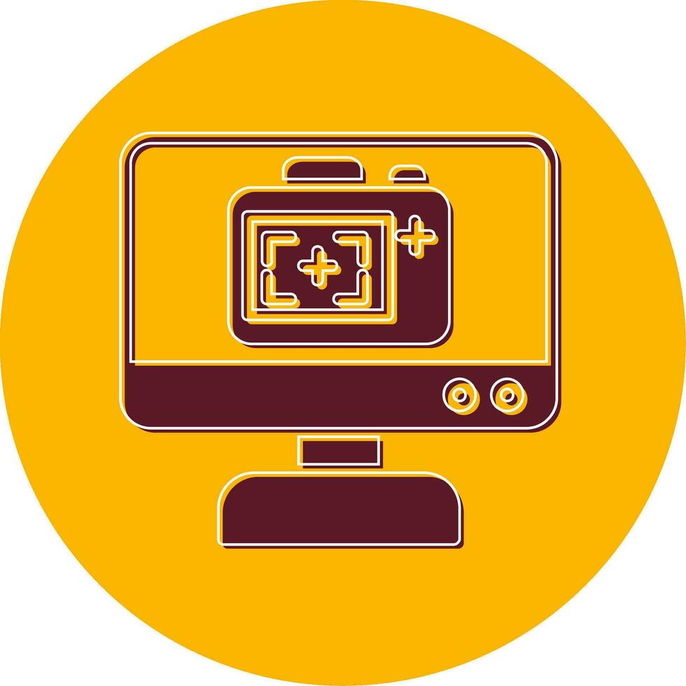 Monitor Screen Vector Icon