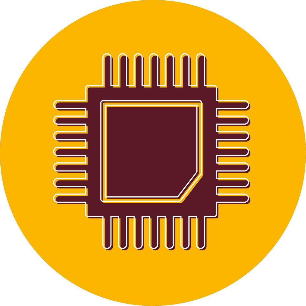 icono de vector de cpu