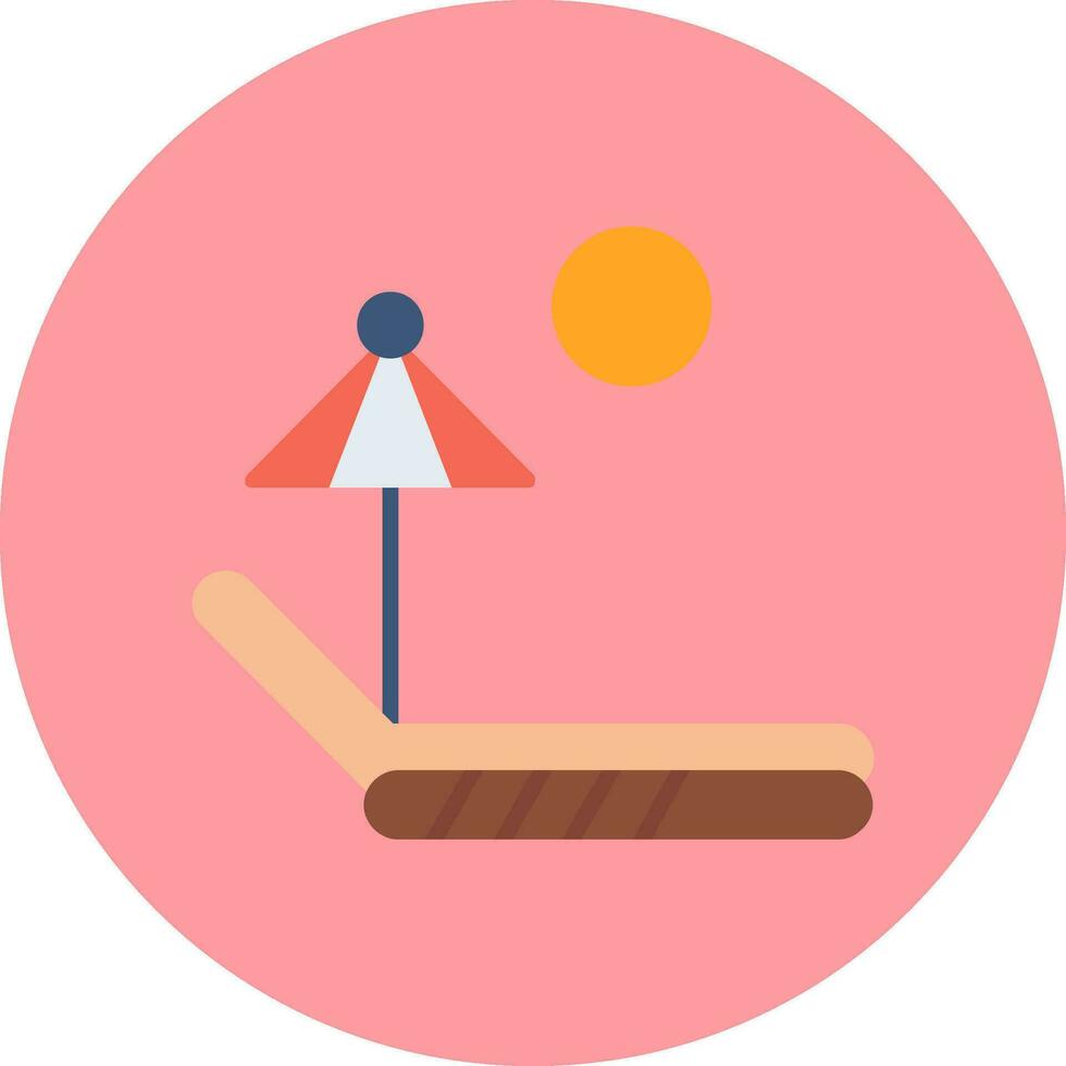 Sunbed Vector Icon