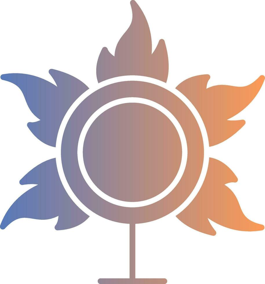 Ring Of Fire Gradient Icon vector