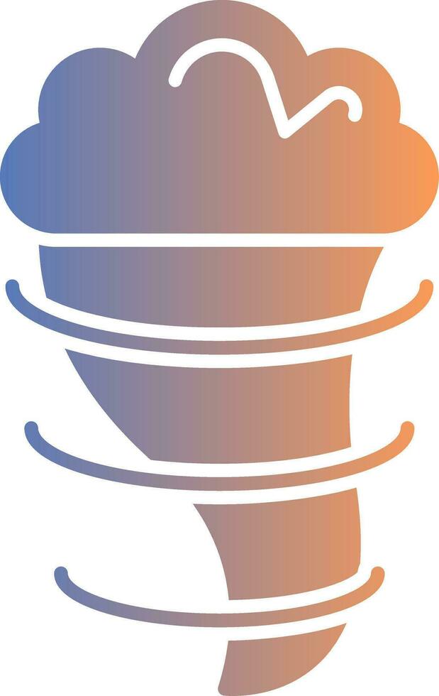 Windstorm Gradient Icon vector