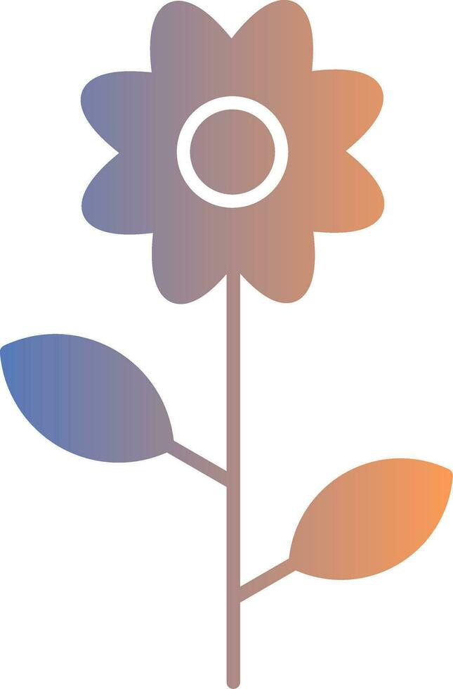Flowers Gradient Icon vector