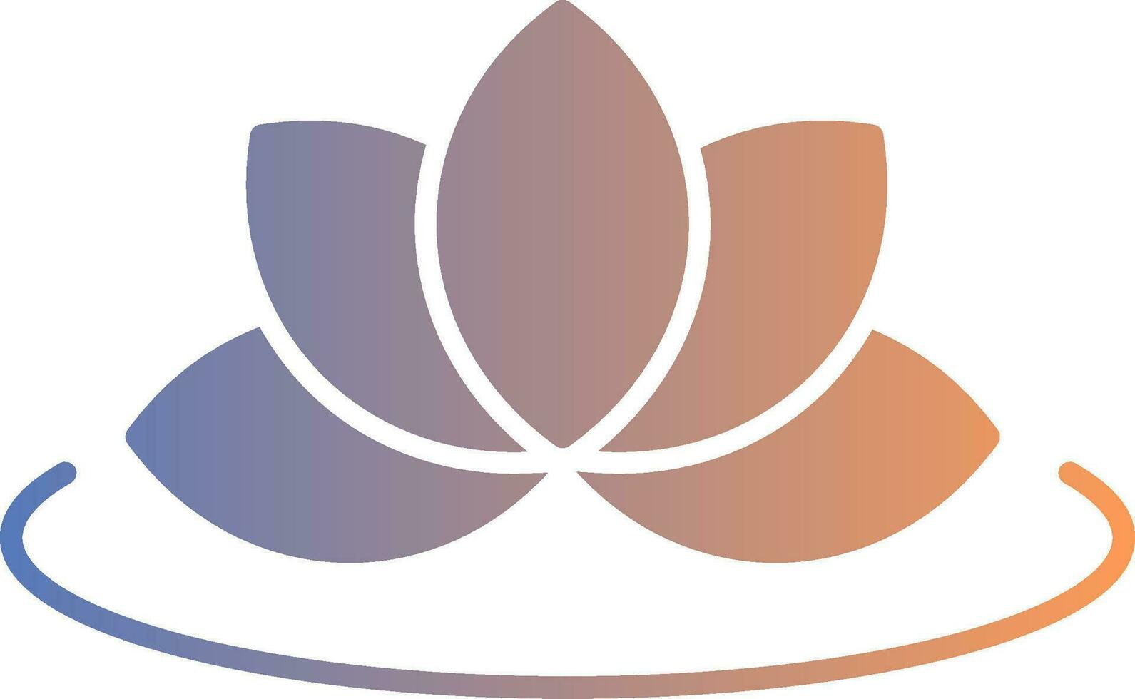 Lotus Gradient Icon vector