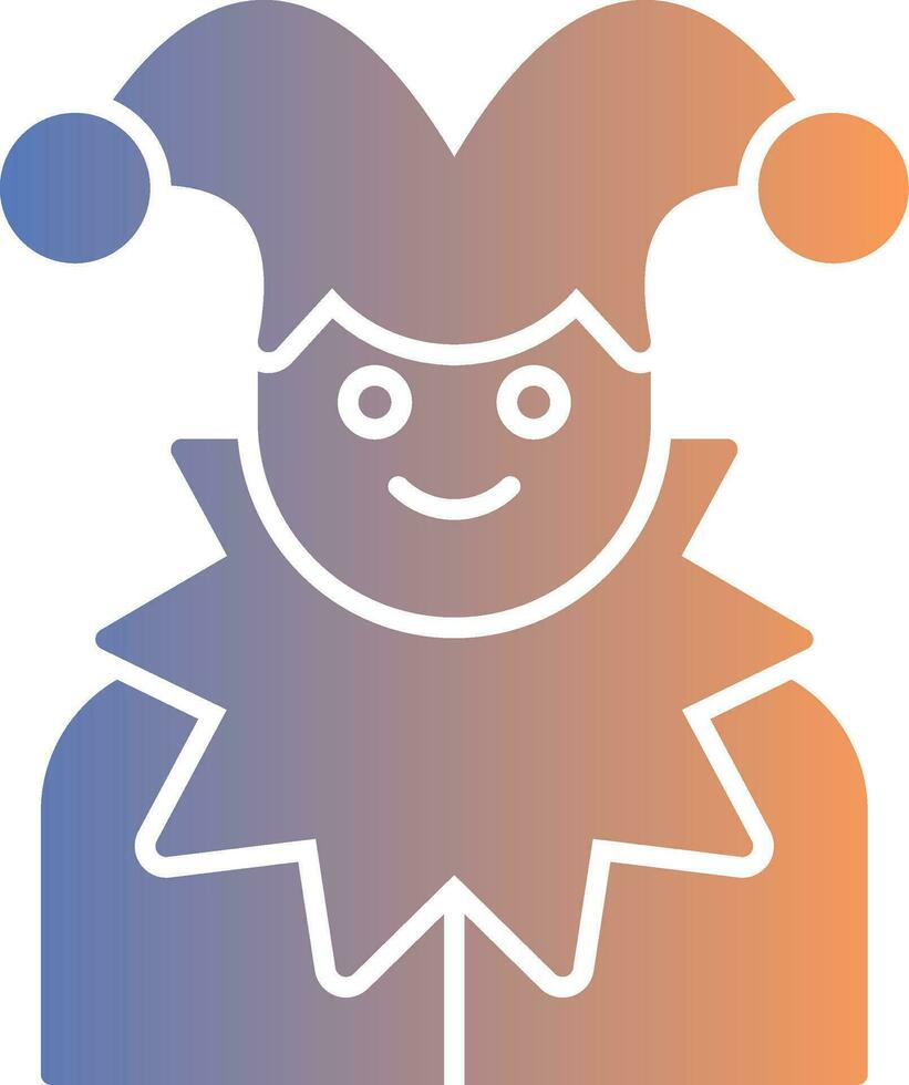 Jester Gradient Icon vector