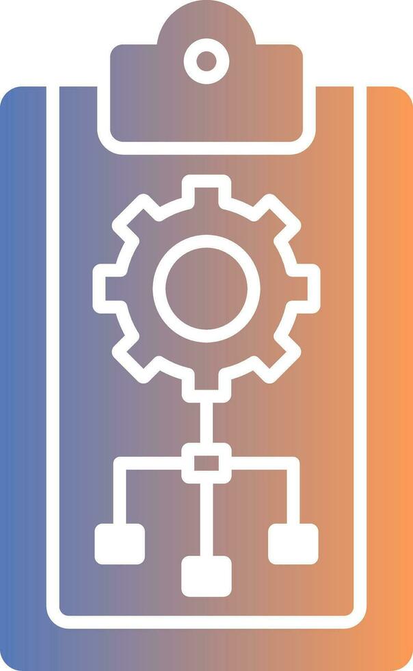 Planning Gradient Icon vector