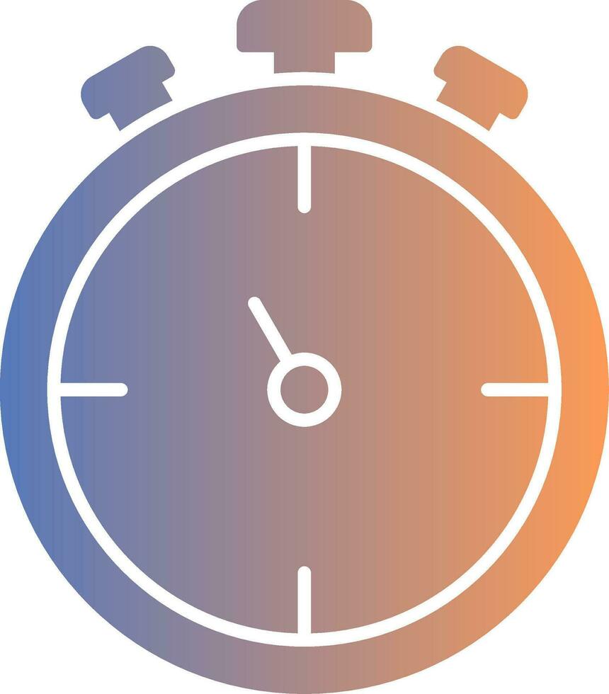 Stopwatch Gradient Icon vector
