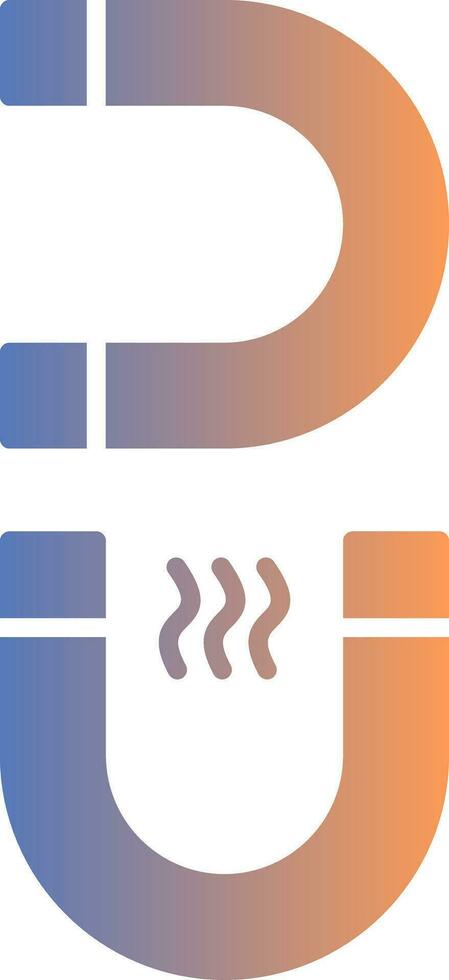 Magnet Gradient Icon vector