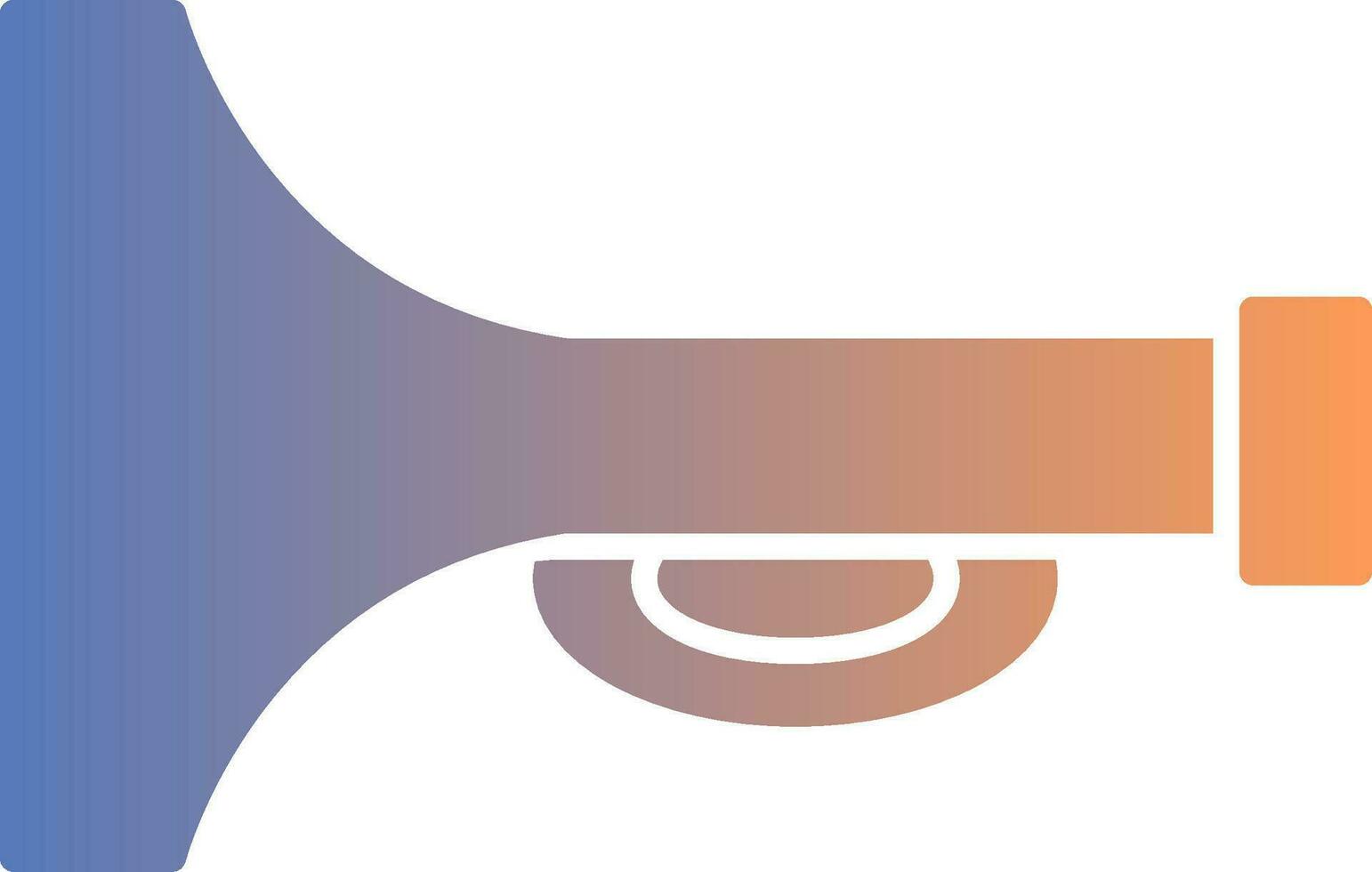 Horn Gradient Icon vector