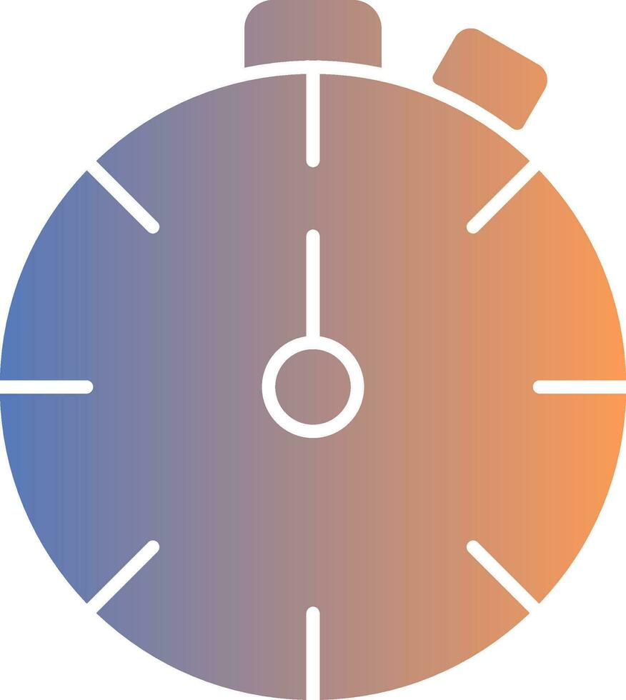 Stopwatch Gradient Icon vector