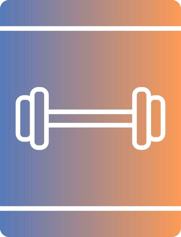 Online Workout Gradient Icon vector