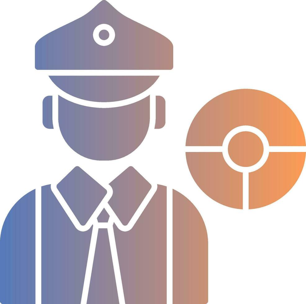 Driver Gradient Icon vector