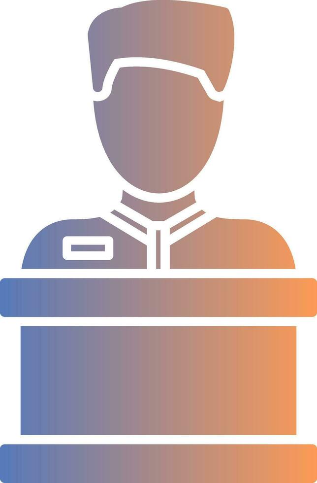 Reception Gradient Icon vector