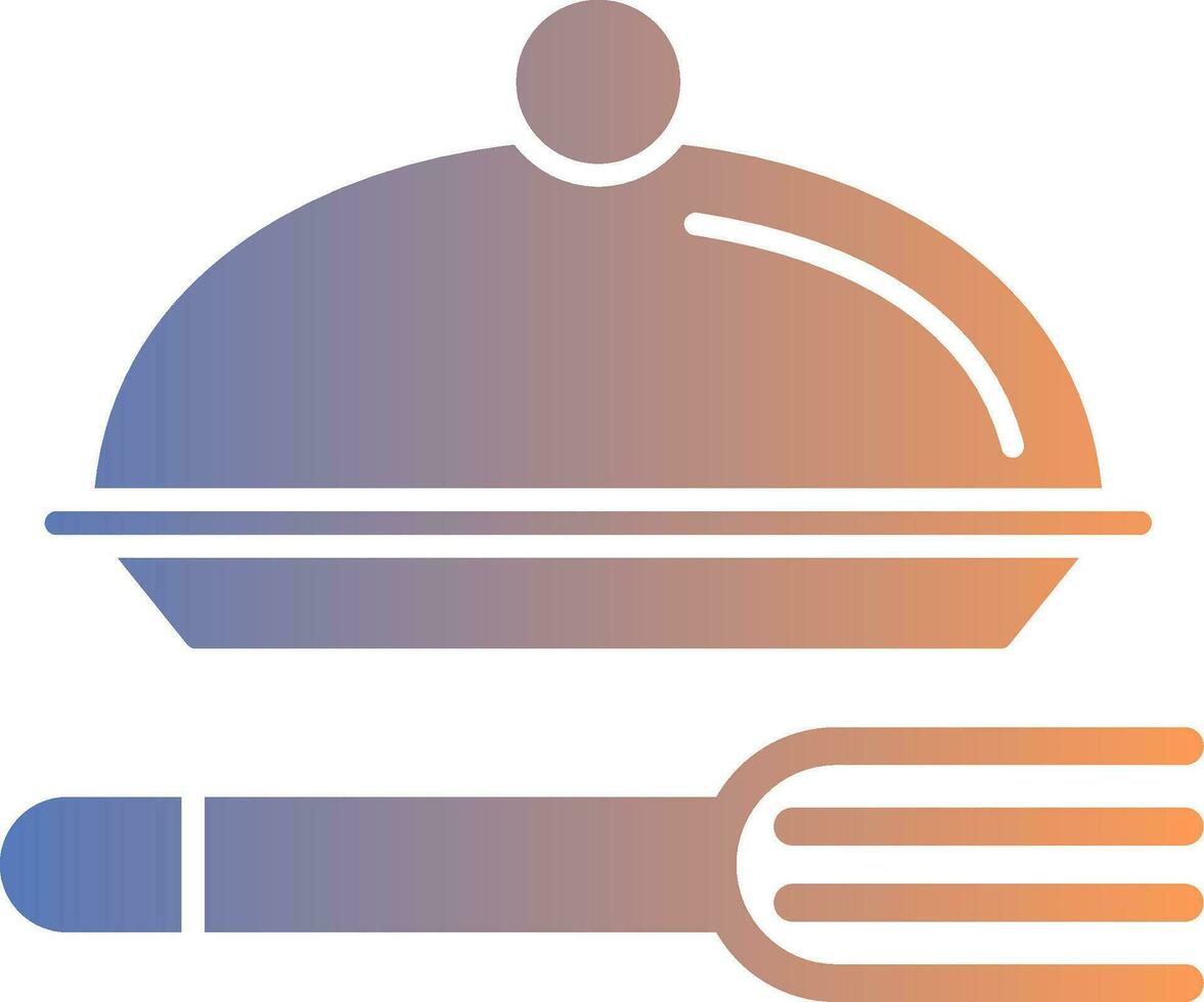 Meal Gradient Icon vector