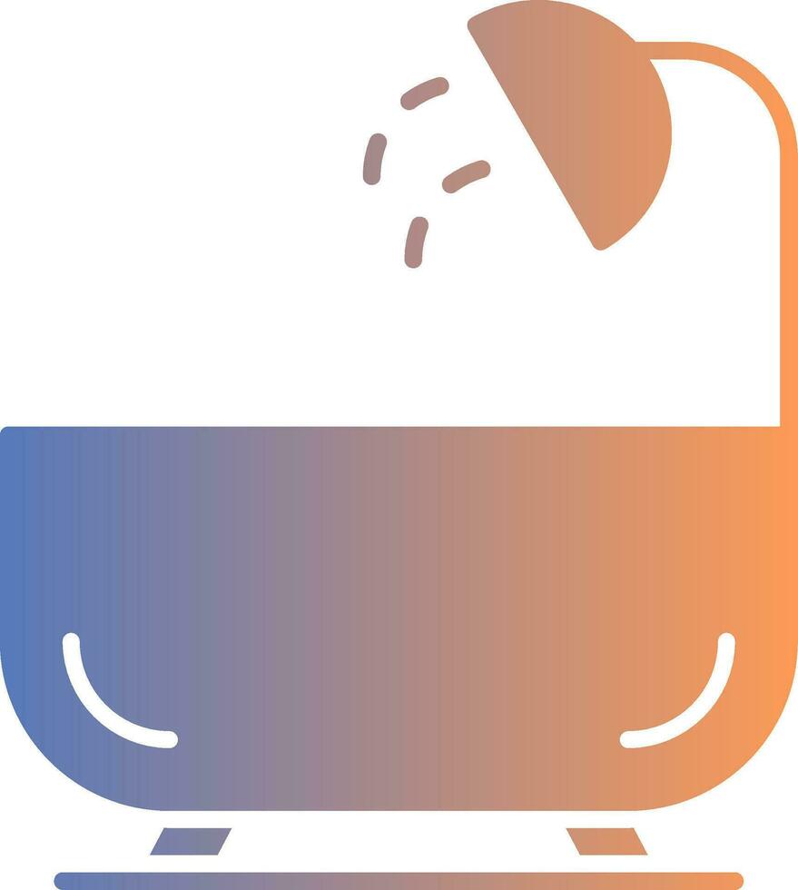 Shower Gradient Icon vector