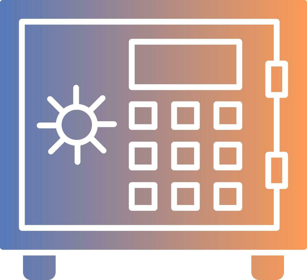 Safety Box Gradient Icon vector