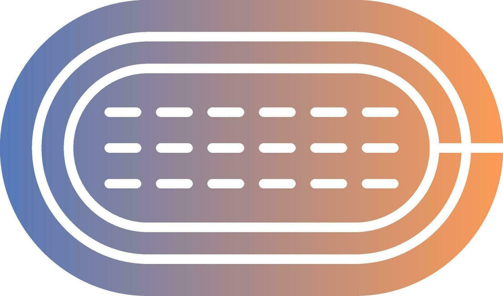 Running Track Gradient Icon vector
