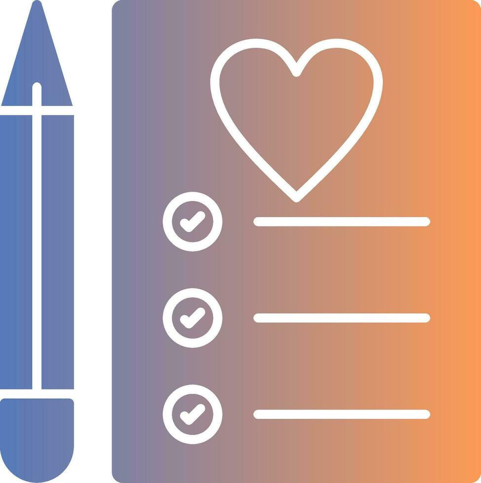 Procedure Gradient Icon vector