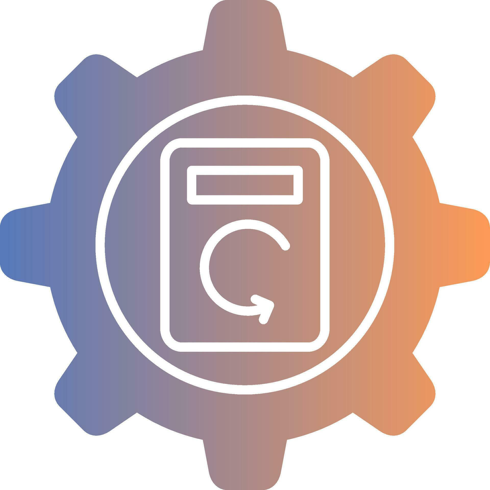 Process Data Gradient Icon 36959122 Vector Art at Vecteezy