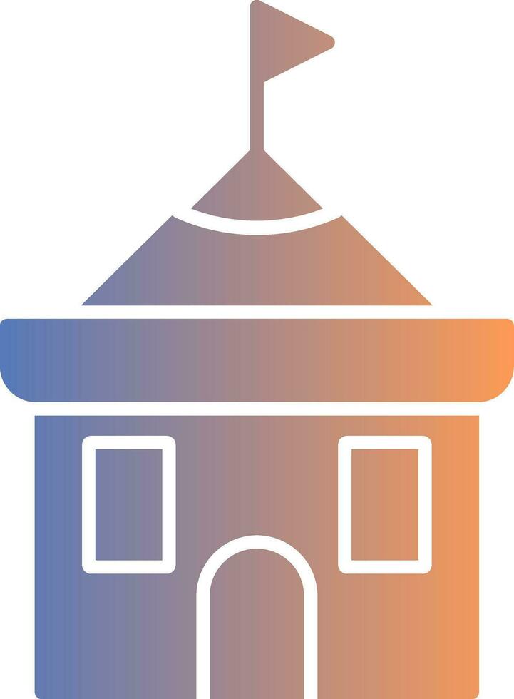 Temple Gradient Icon vector