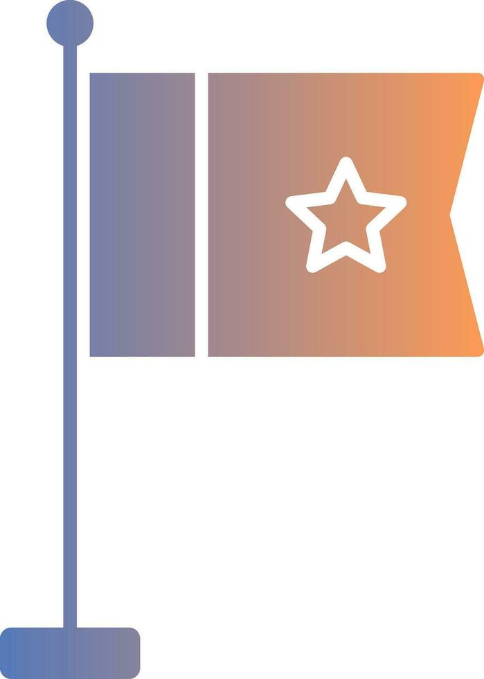 Flag Gradient Icon vector