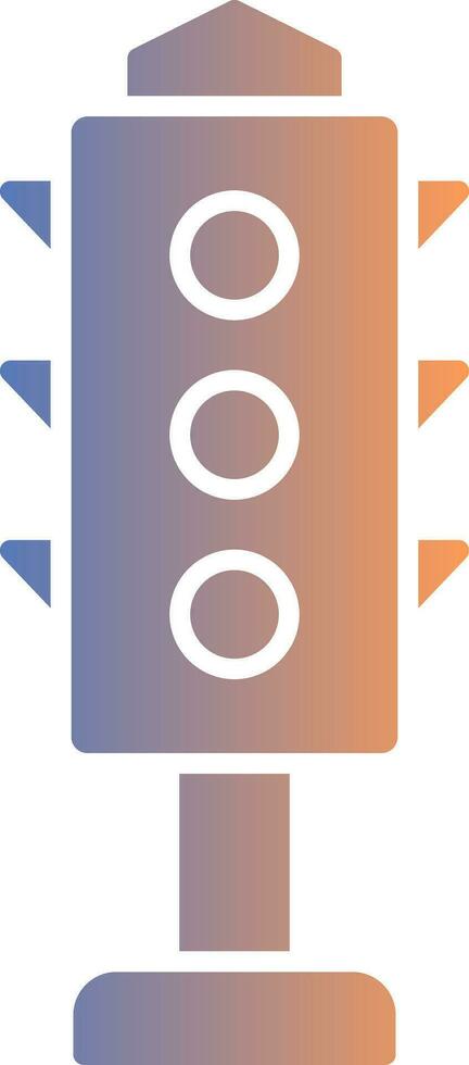 Traffic Lights Gradient Icon vector