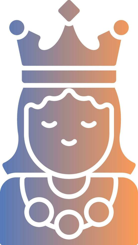 Princess Gradient Icon vector