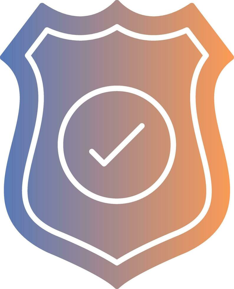 Sheild Gradient Icon vector