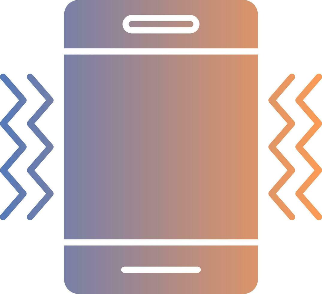 Vibration Gradient Icon vector
