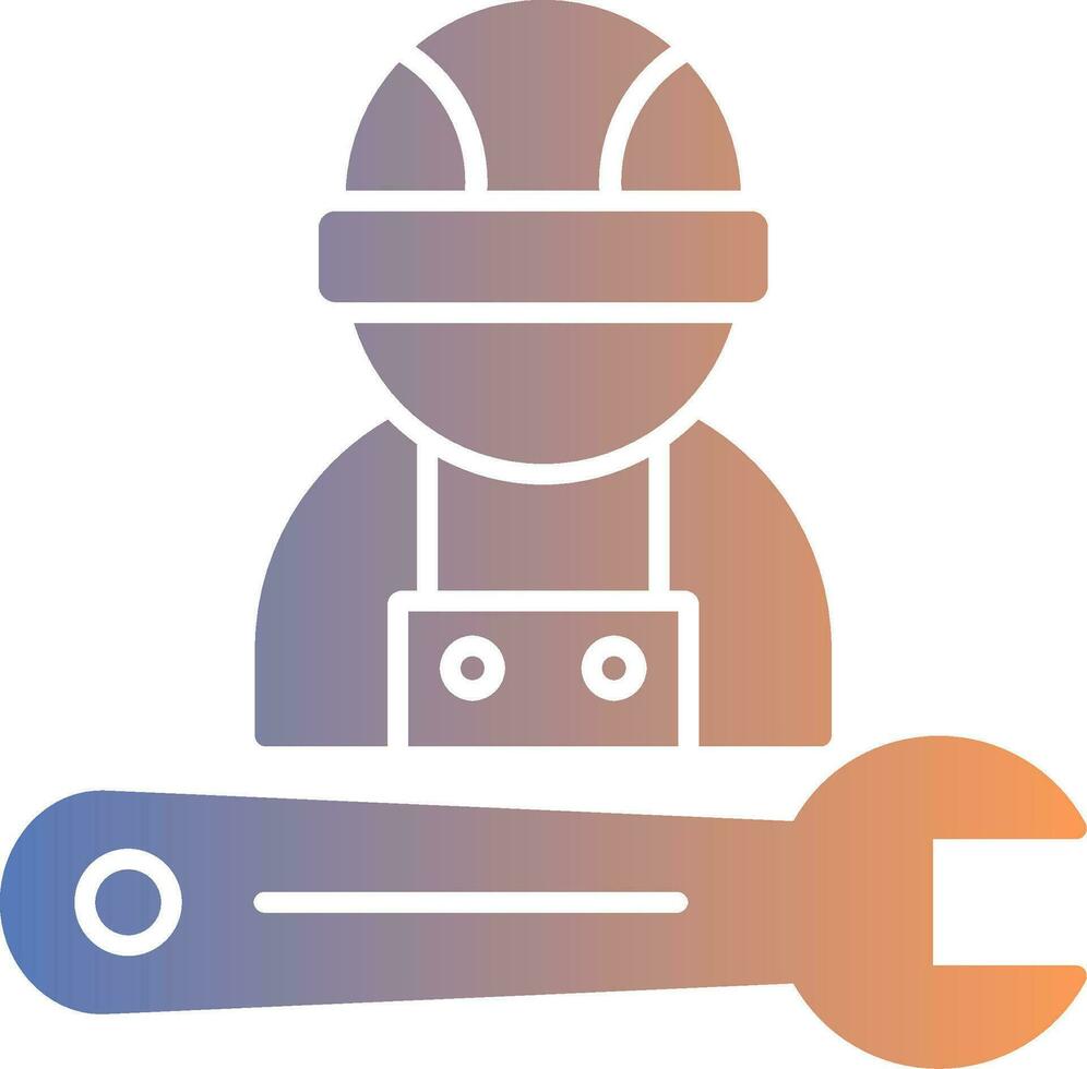 Mechanic Gradient Icon vector