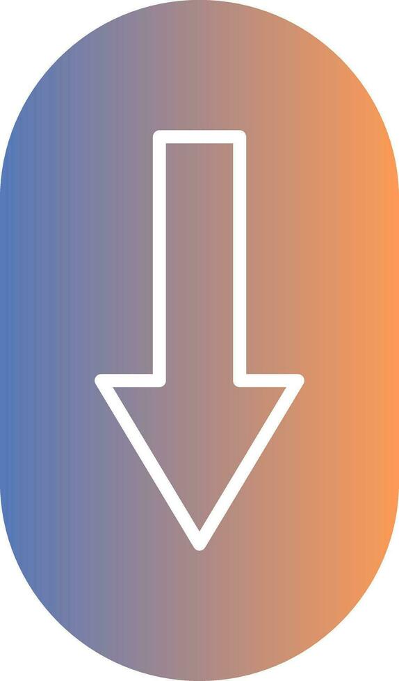 Scroll Down Gradient Icon vector