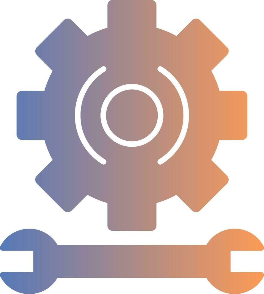 Gear Gradient Icon vector