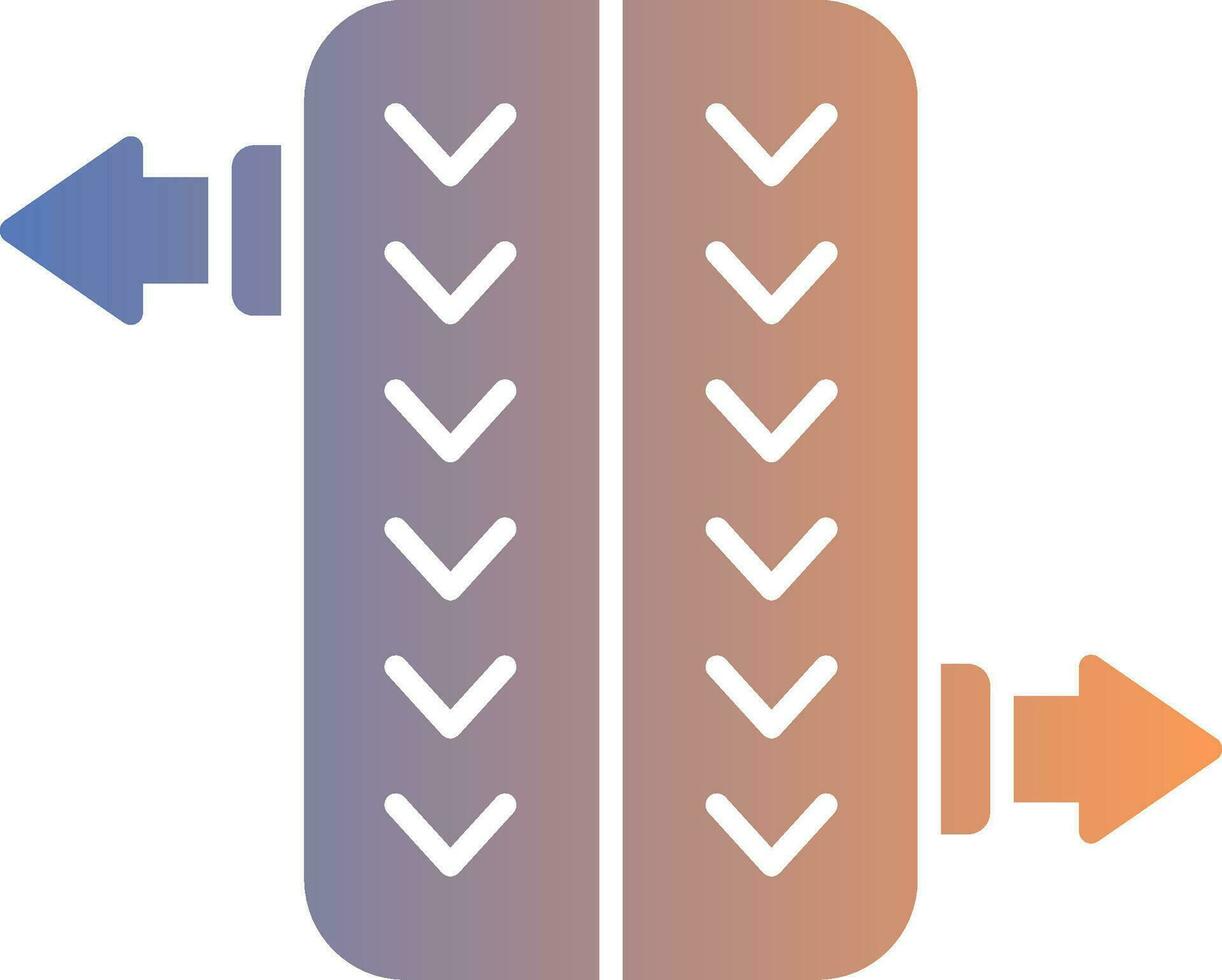 Wheel Alignment Gradient Icon vector