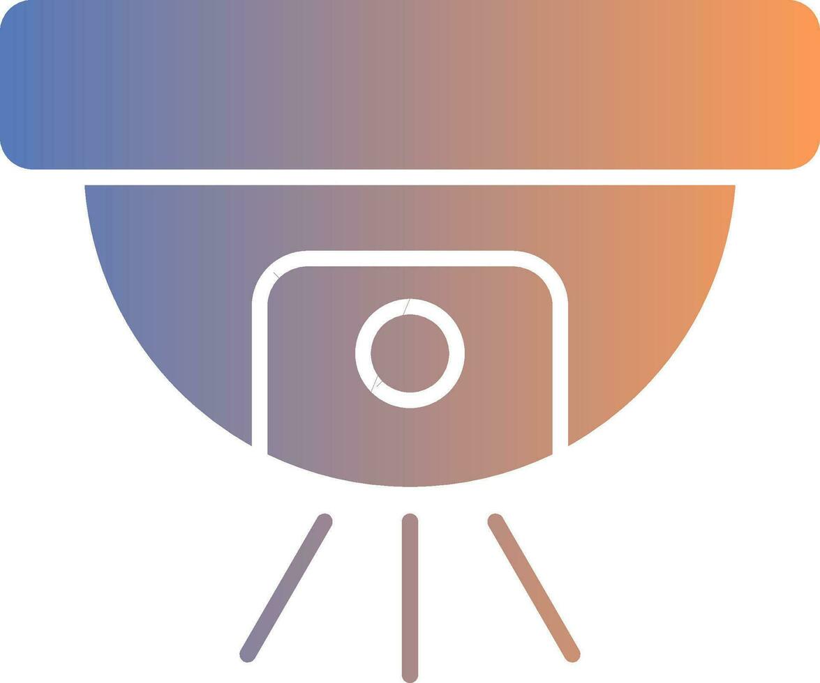 Monitoring Gradient Icon vector