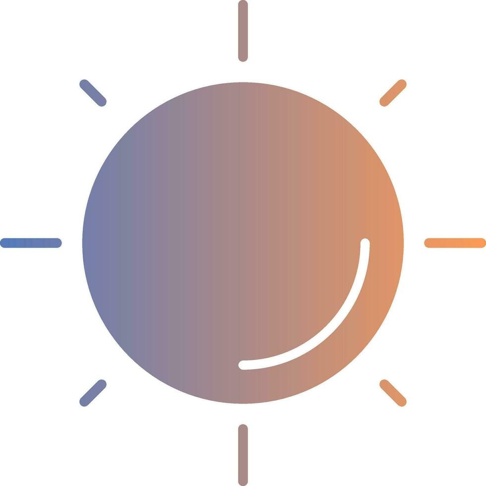 Sun Gradient Icon vector