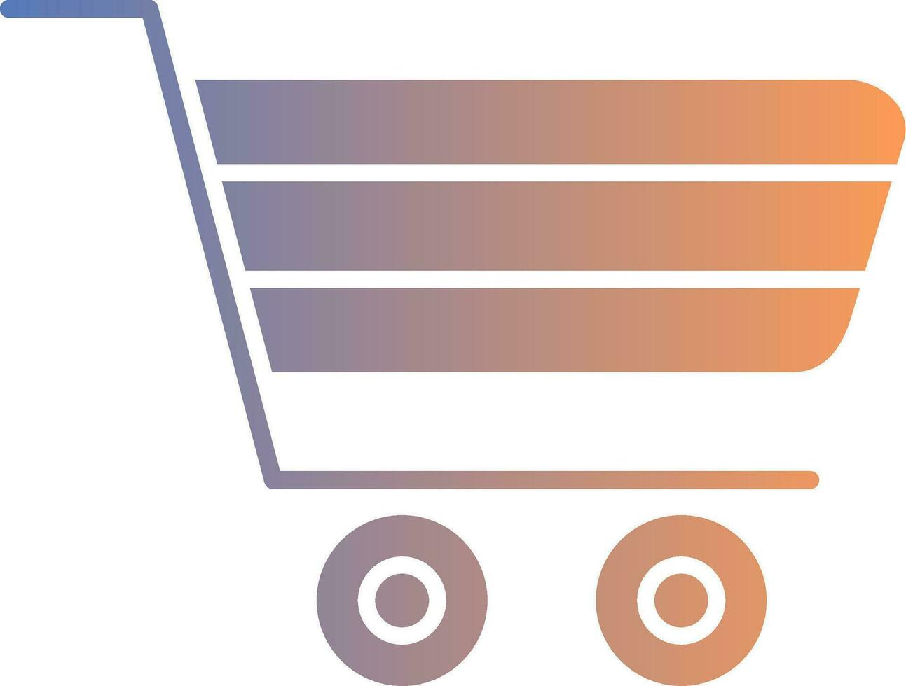 Trolley Gradient Icon vector