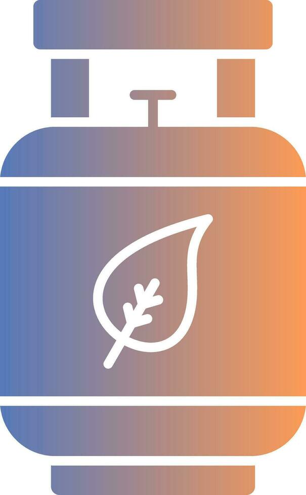 Eco Gas Gradient Icon vector