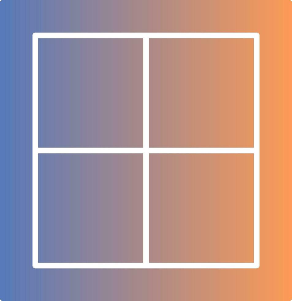 Window Gradient Icon vector