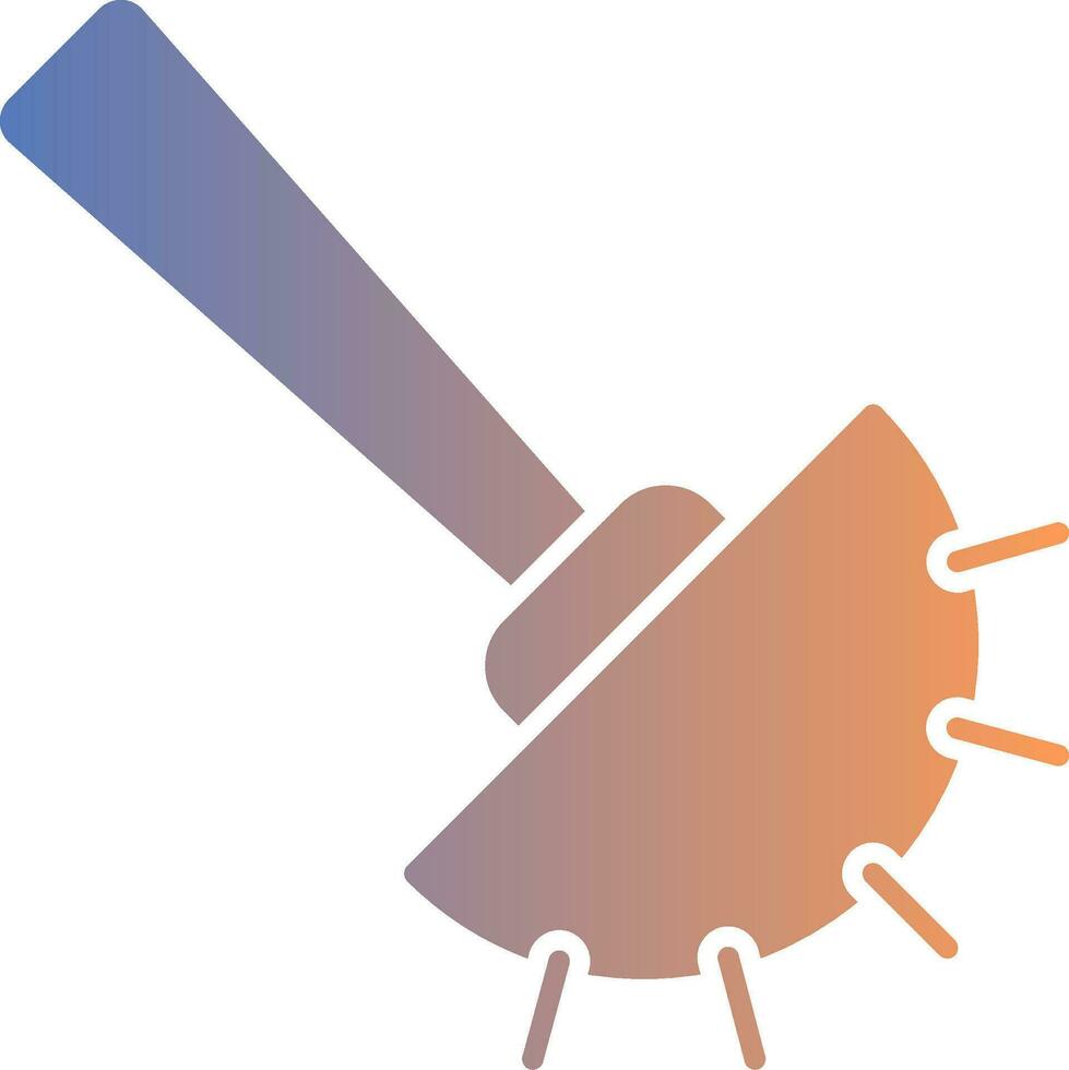 Toilet Brush Gradient Icon vector