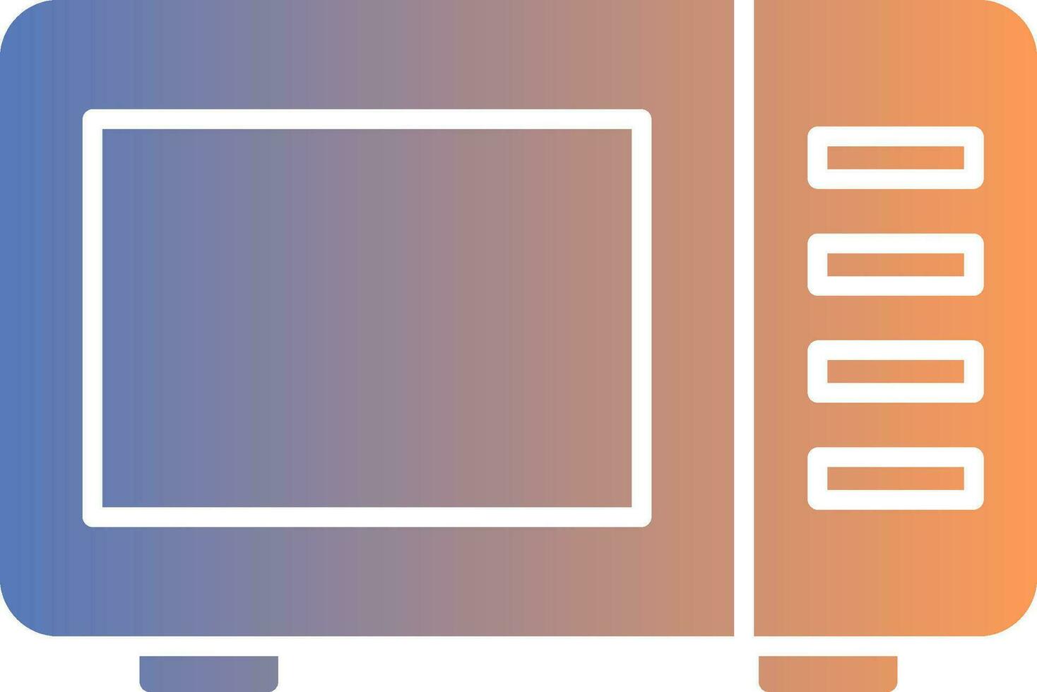 Microwave Gradient Icon vector