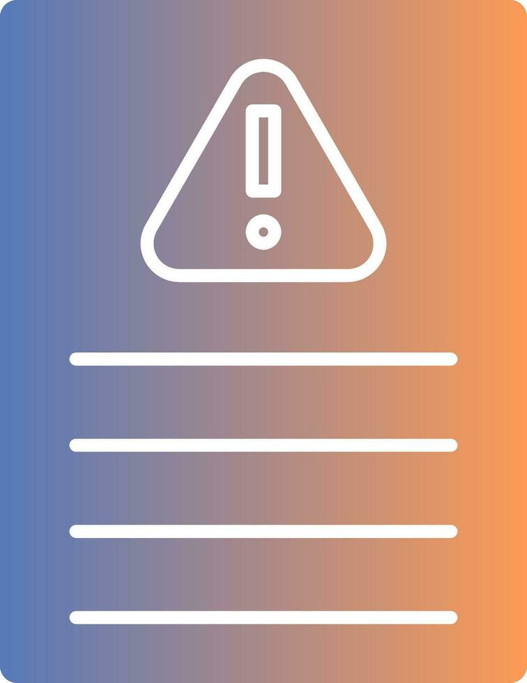 Acceptable Risk Gradient Icon vector