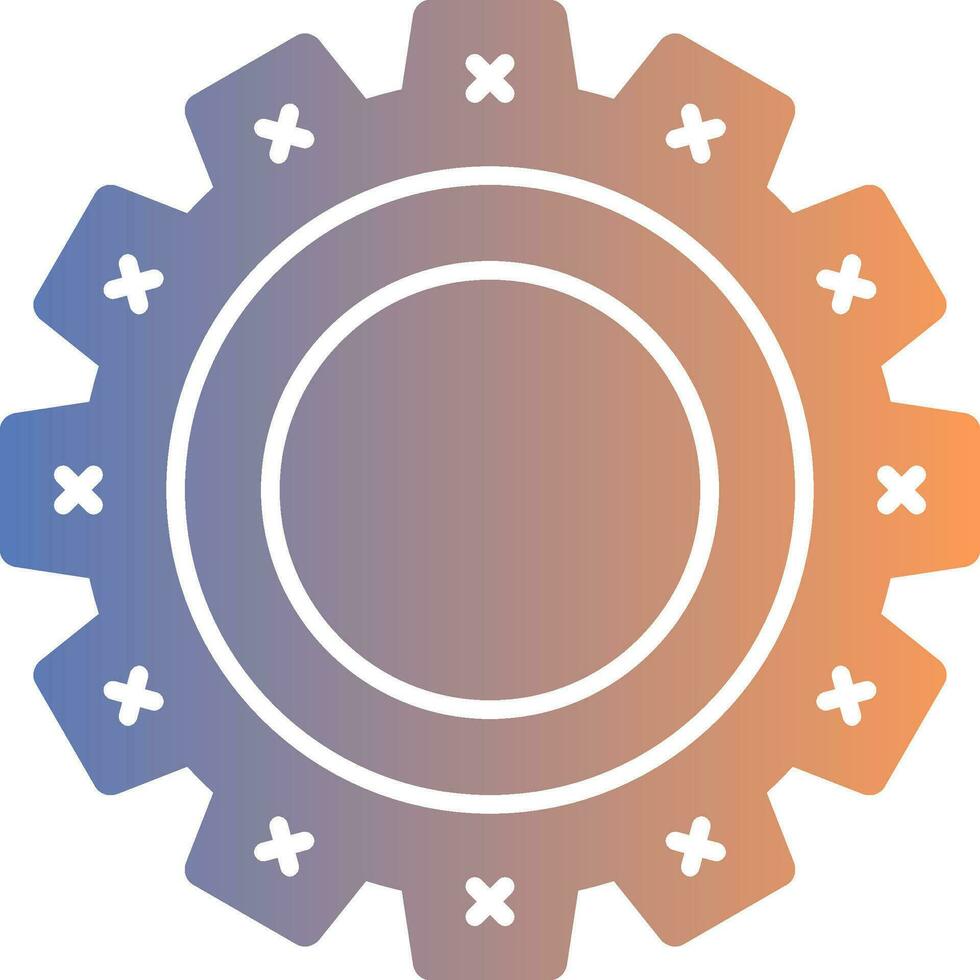Cogwheel Gradient Icon vector