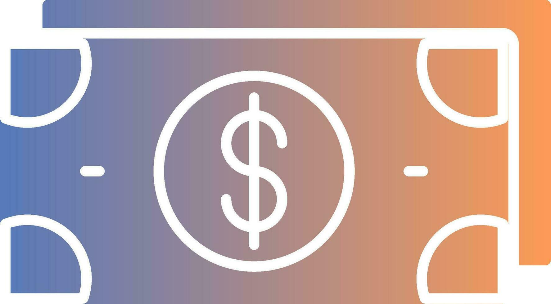 Money Gradient Icon vector