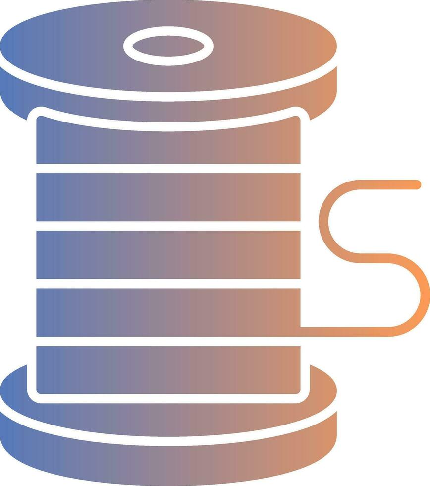 Thread Gradient Icon vector