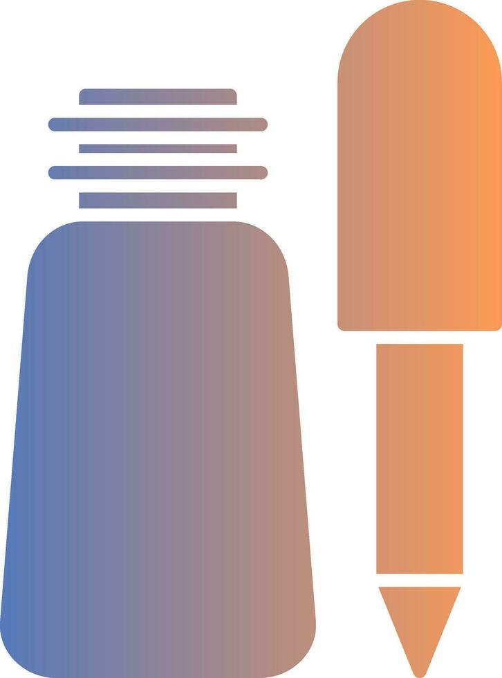 Eyeliner Gradient Icon vector