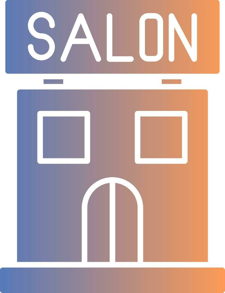 Salon Gradient Icon vector