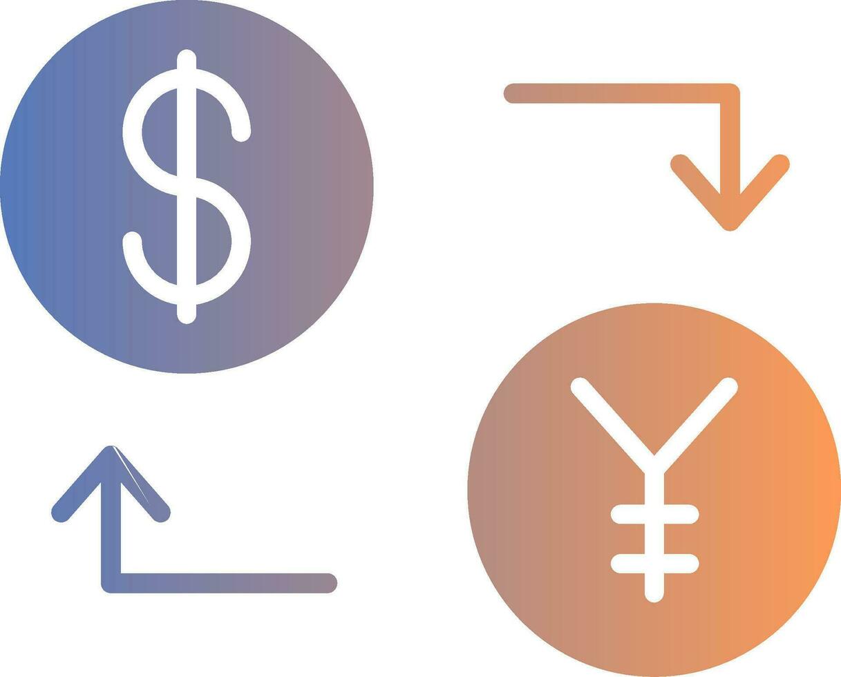 Exchange Gradient Icon vector