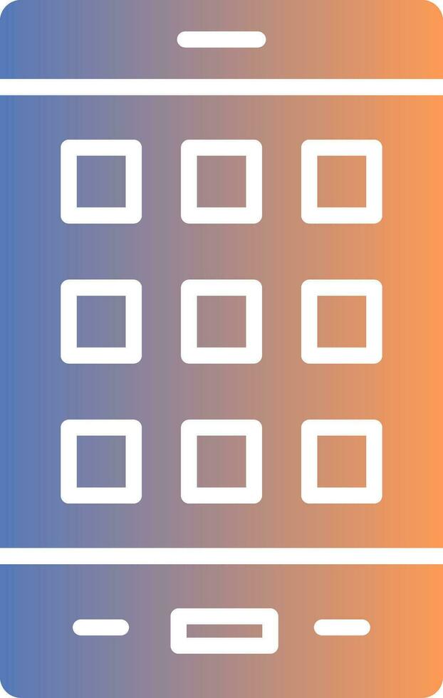 Mobile Phone Gradient Icon vector