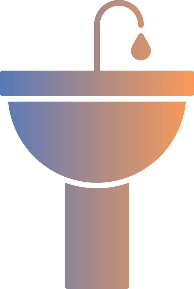 Sink Gradient Icon vector